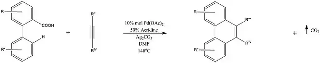 Formation of phenanthrene derivatives by Wang et al. (Wang et al. (2010))