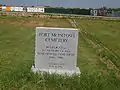 This monument honors all the fallen at Fort McIntosh Cemetery; no individual graves remain.