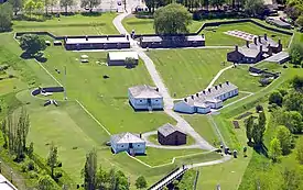 Aerial view of Fort York