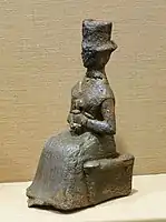 Four-faced goddess, Ishchali, Isin-Larsa to Old Babylonia periods, 2000-1600 BC, bronze - Oriental Institute Museum, University of Chicago