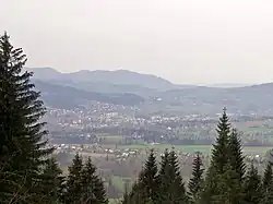 The town as seen from the slope of Lysá hora