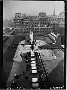 Funeral of Charcot and his men in front of the Notre Dame, Paris, 1936