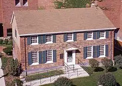 Exterior photo of the François Bâby House as seen from above