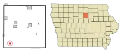 Location of Popejoy, Iowa