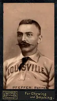 Shortstop Fred Pfeffer