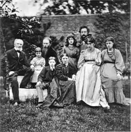 Burne-Jones and Morris families, 1874