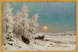 Winter Night, Moon Rising, unknown date