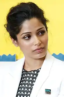 Freida Pinto at an event for 'Youth For Change' in 2014