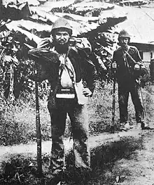 Marine infantrymen in Tonkin, 1888.