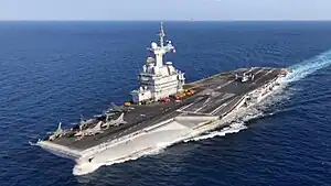 The aircraft carrier Charles de Gaulle (R91)