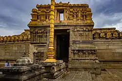 A Hindu temple in stone