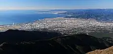 Fuji city and Suruga Bay from Ashitaka Mountains