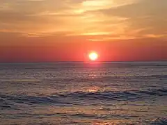 Sunrise over the Sea of Japan filmed in South Korea