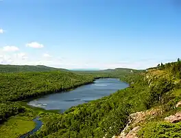 The Lake of the Clouds in the Porcupine Mountains of the Upper Peninsula of Michigan