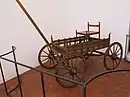 Funerary wagon, reconstruction, Strasbourg Museum