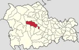 Location in Neamț County