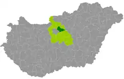 Gödöllő District within Hungary and Pest County.