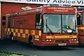 A Dennis Dart command post used by the Gloucestershire Fire and Rescue Service