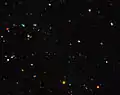 GOODS field containing distant dwarf galaxies