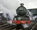 7029 at Chester General station, about to take the southbound "Zulu" special to Birmingham Snow Hill, 4 March 1967.