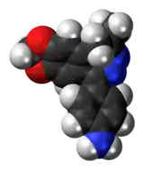 Space-filling model of GYKI-52,466