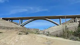 Galena Creek Bridge, a cathedral arch bridge