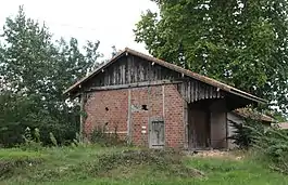 Photograph of the station building at Lencouacq in 2011