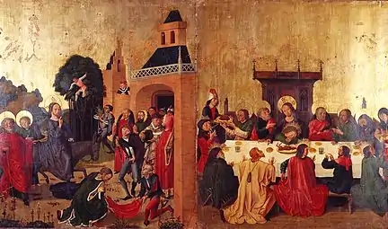 Caspar (or Gaspard) Isenmann, Entry into Jerusalem and Last Supper