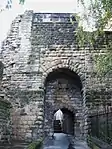 South Postern Tower facing the River, and Curtain Wall adjoining