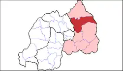 Shown within Eastern Province and Rwanda