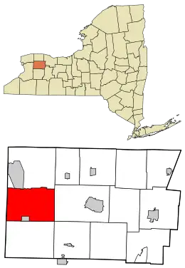 Location in Genesee County and the state of New York