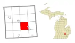 Location within Livingston County