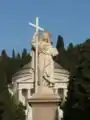 Statue of Faith at Monumental Cemetery of Staglieno