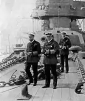 Image 55King George V (left) inspects HMS Neptune (from Dreadnought)