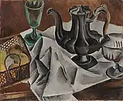 Still life with a green glass, 1914