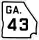 State Route 43 marker