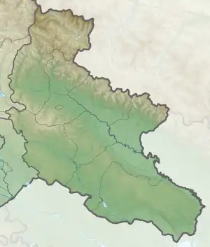 Map showing the location of Chachuna Managed Reserve