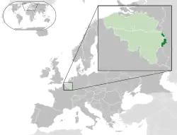 Location of German-speaking Community