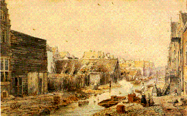 View of the Goudsbloemgracht from Brouwersgracht. Willem Hekking