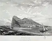 View of the west side of Gibraltar from Fort San Felipe