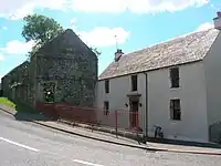 Giffen mill and Miller's house. The doorway is said to have come from the old castle.