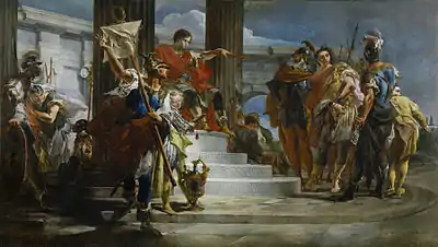 Giovanni Battista Tiepolo, Scipio Africanus Freeing Massiva, c. 1720