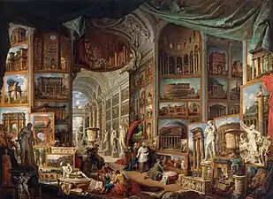 Gallery of Views of Ancient Rome (1758), oil on canvas,  203 x 300 cm., Louvre