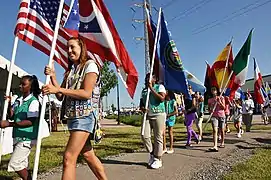 Girl Scouts at Lorain International Festival