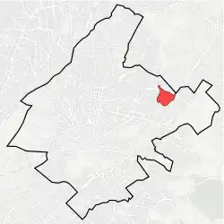 Location within Athens