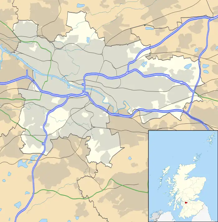 Burnside is located in Glasgow council area