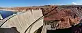 Glen Canyon Dam and Bridge connecting Utah and Arizona