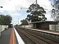 Southbound view from the former ground level Platform 1 in November 2008