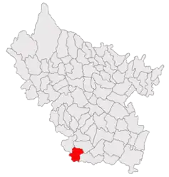 Location in Buzău County