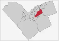 Location within Ottawa